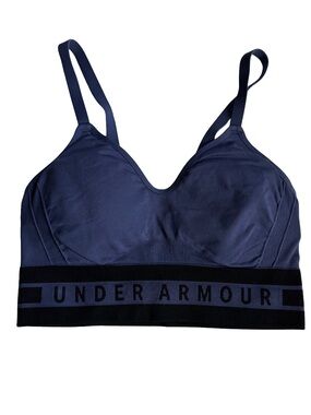 Under Armour Navy & Black Women's Pullover Compression Sports Bra